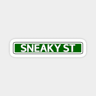 Sneaky St Street Sign Magnet