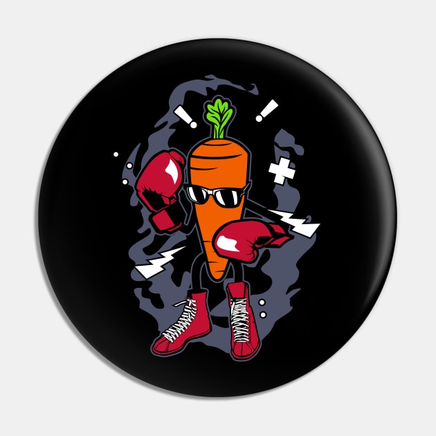 BOXING CARROT Pin by beanbeardy