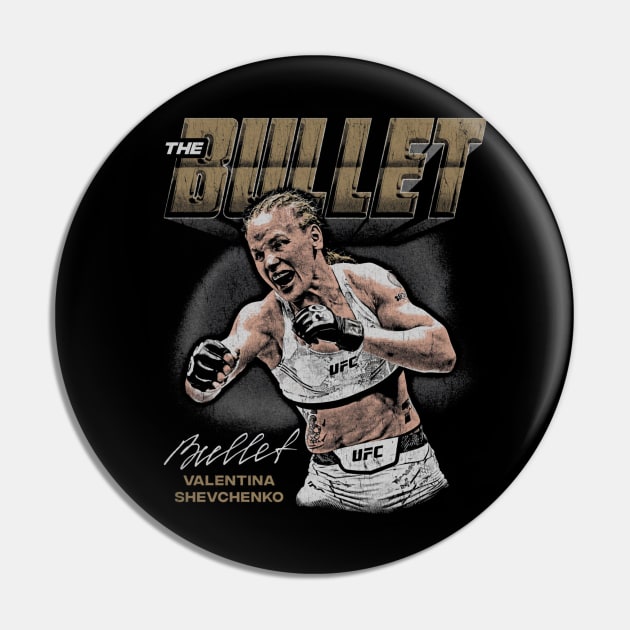 Valentina Shevchenko The Bullet Grunge Pin by ganisfarhan