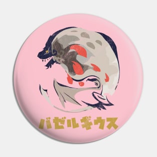 Monster Hunter Rise Bazelgeuse Kanji Icon Pin