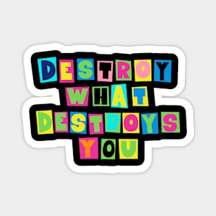 Destroy What Destroys You: Punk Wisdom Collection Magnet