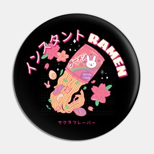 Japanese Ramen Sakura Flavor Anime Aesthetic Pin