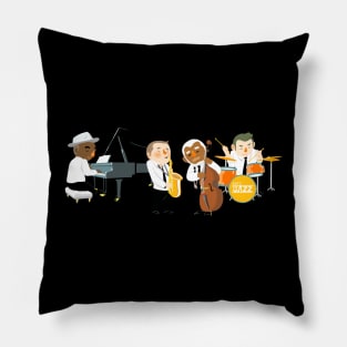 jazz quartet Pillow