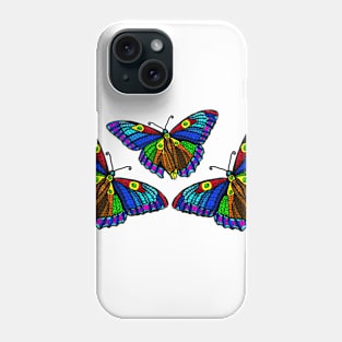 Monarch Mariposas Blue Colored Joyful Phone Case