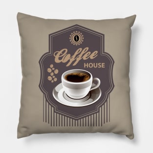 Vintage coffee cup Pillow