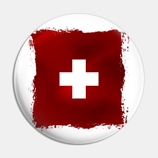 Switzerland artwork Pin