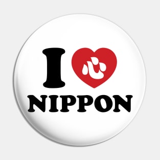 I HEART [LOVE] NIPPON Pin