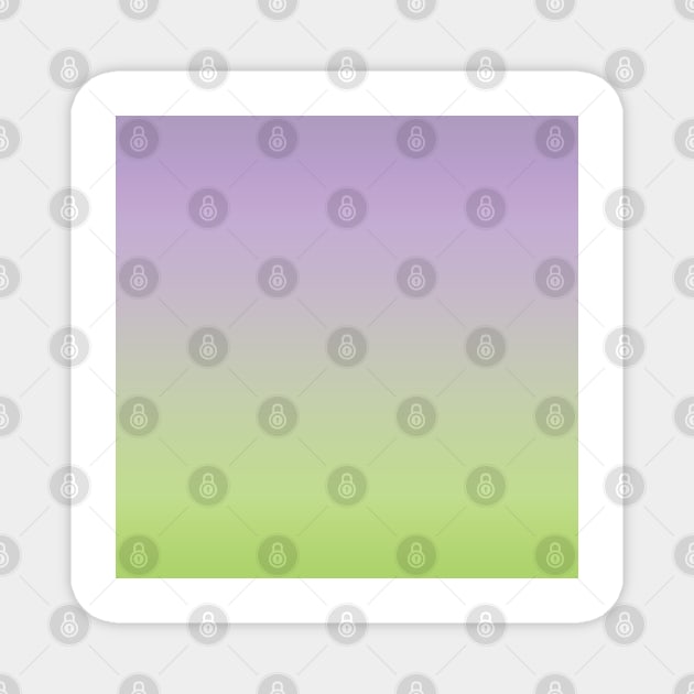 Greyish purple and green color gradient Magnet by SamridhiVerma18