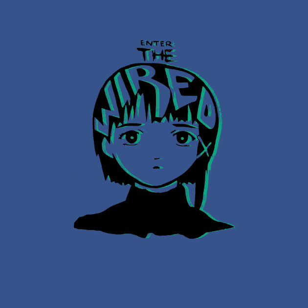 Disover Serial Experiments Lain - Enter the Wired - 90s Anime - T-Shirt