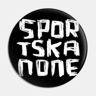 German expression: Sportskanone Pin