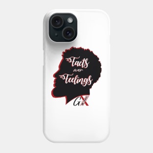 Facts over feelings Phone Case