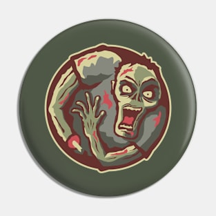 Zombies All Around Pin