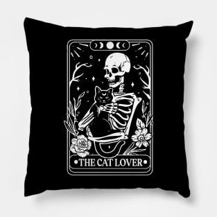 The cat lover tarot, Shirt, Skeleton Tarot Card Shirt, Tarot flower skull shirt, Flower Skull Shirt, Tarot Card Lover Shirt, Skeleton Pillow