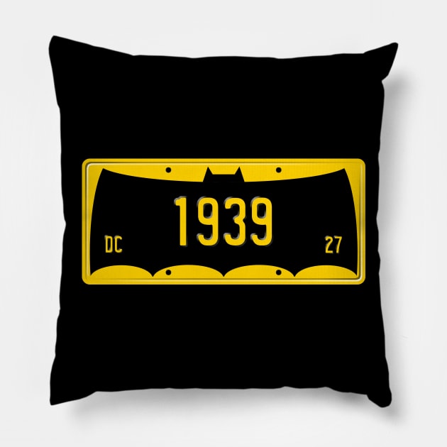 Antique Bat Plate Pillow by GloopTrekker