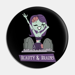 Beauty & Brains Pin