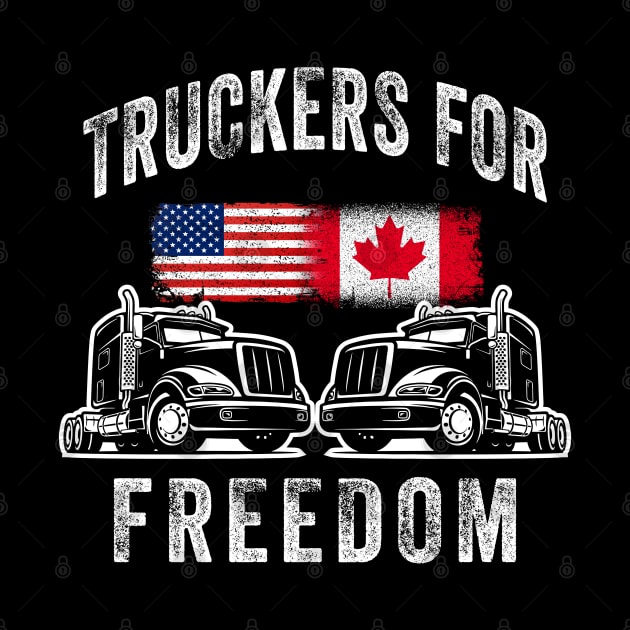 Truckers for freedom, freedom convoy Canada by UniqueBoutiqueTheArt