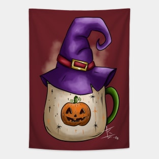 Pumpkin Spice Coffee Tapestry