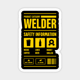 Welder Safety Information | Welding Gift Magnet
