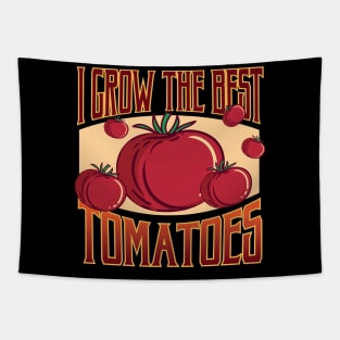 Funny Home Grown Food Tomato Design for Tomatoes Gardeners Tapestry