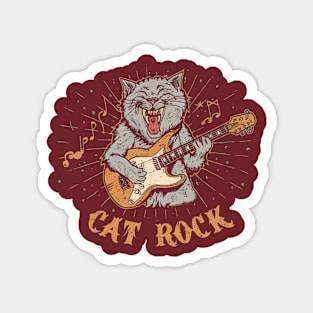 rock n meow Magnet