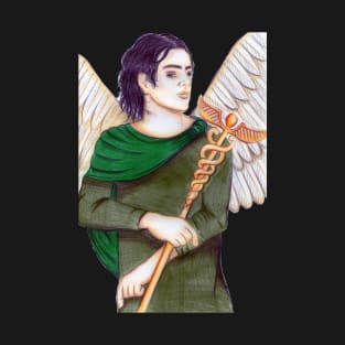 Archangel Raphael the Healer- Blue T-Shirt
