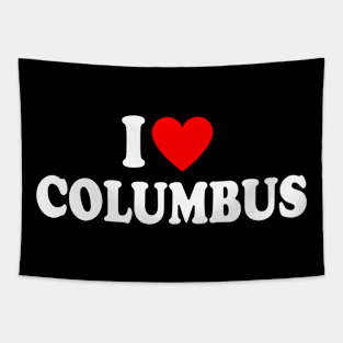 I Heart Columbus Tapestry