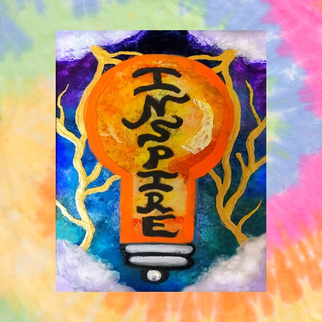 Inspire Light Bulb Idea Brainstorm by Art by Deborah Camp