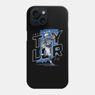 Jonathan Taylor Indianapolis Player Map Phone Case