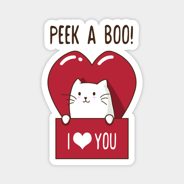 Kitty Kissing Booth Magnet by AnishaCreations