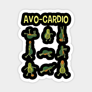 Avo Cardio Avocado Fitness Gift Magnet