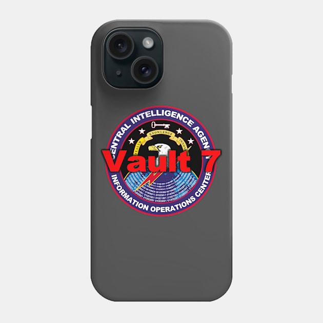 Wikileaks Vault 7 Phone Case by Spacestuffplus