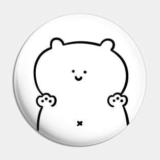 Cute Smiling Bear Pin