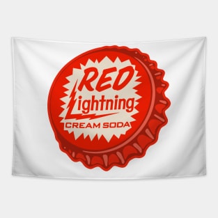 Vintage Red Lightening Cream Soda Bottlecap Tapestry