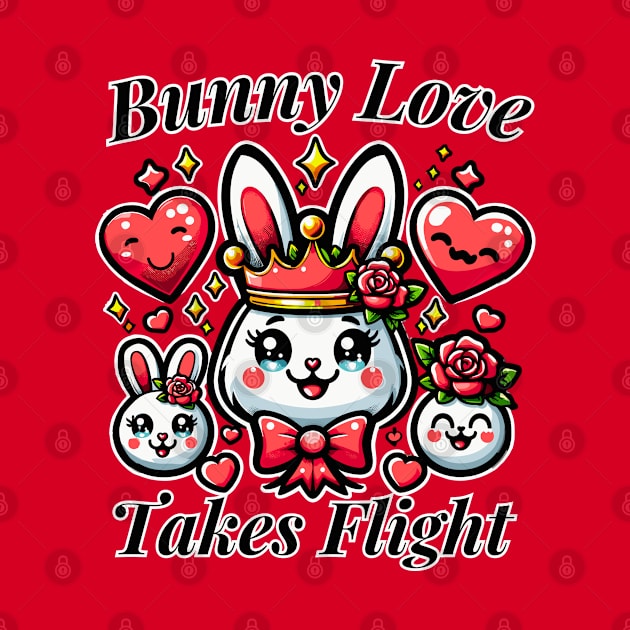 Bunny Love Takes Flight by chems eddine