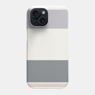 A marvelous package of Very Light Pink, Philippine Gray, Silver and Lotion Pink stripes. Phone Case