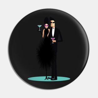 Black Dress Affair Pin