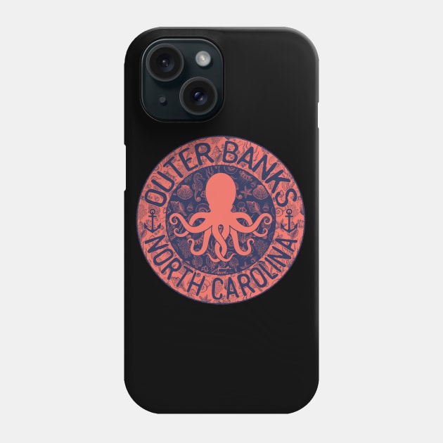 Outer Banks, North Carolina, with Octopus Phone Case by jcombs