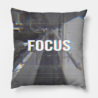 Focus motivational words Pillow