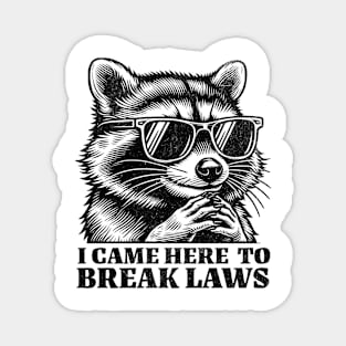 I Came Here to Break Laws Magnet