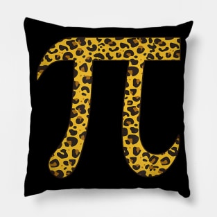 Leopard Pi Gift Pi Day Shirt Happy Pi Day Math Teacher Pillow