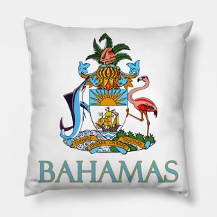 Bahamas - Coat of Arms Design Pillow