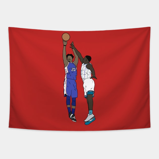 Jimmy Butler Game Winner Tapestry by rattraptees
