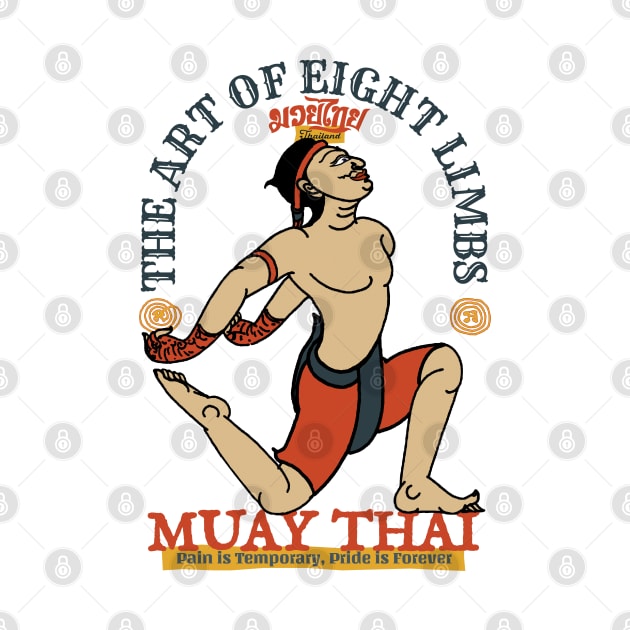 Vintage Muay Thai The Art of Eight Limbs by KewaleeTee