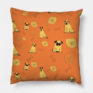 puppies of halloween Pillow