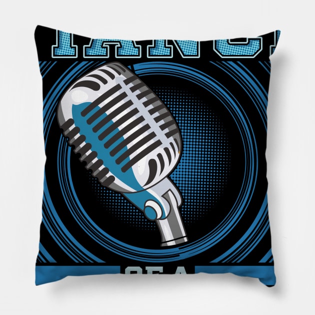 Radio Broadcasting Shirt Fiance Broadcaster Shirts Pillow by lateefo