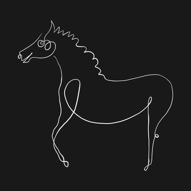 Picasso Line Art - Horse by shamila