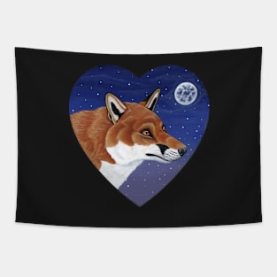 Moonlight Fox Tapestry