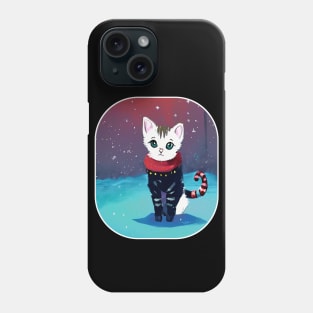 Christmas cyberpunk Kitty Phone Case