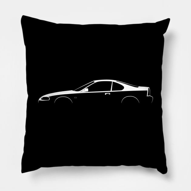 Honda Prelude (BA8) Silhouette Pillow by Car-Silhouettes