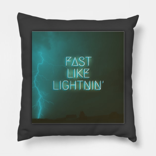 Fast Like Lightnin' Pillow by RecklessPlaya